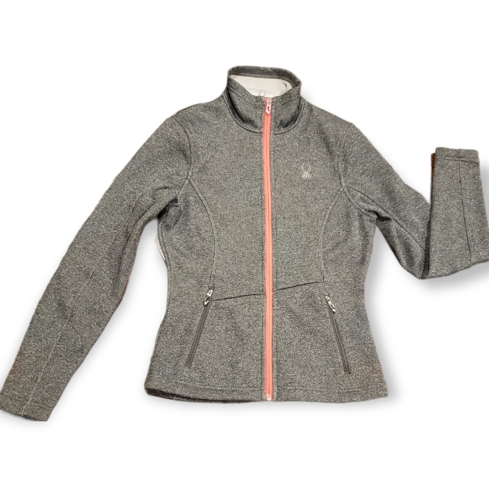 SPYDER Women's Gray Activewear Core Sweater Jacket - Size Small
